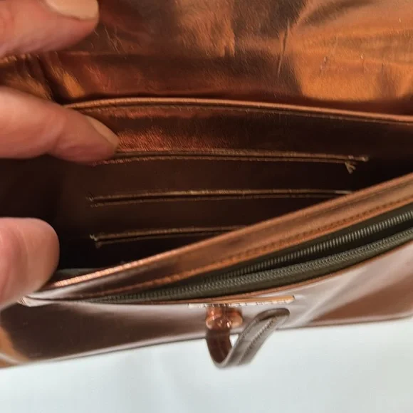 Shiraleah Copper Wallet Wristlet Vegan Leather - Picture 6 of 10